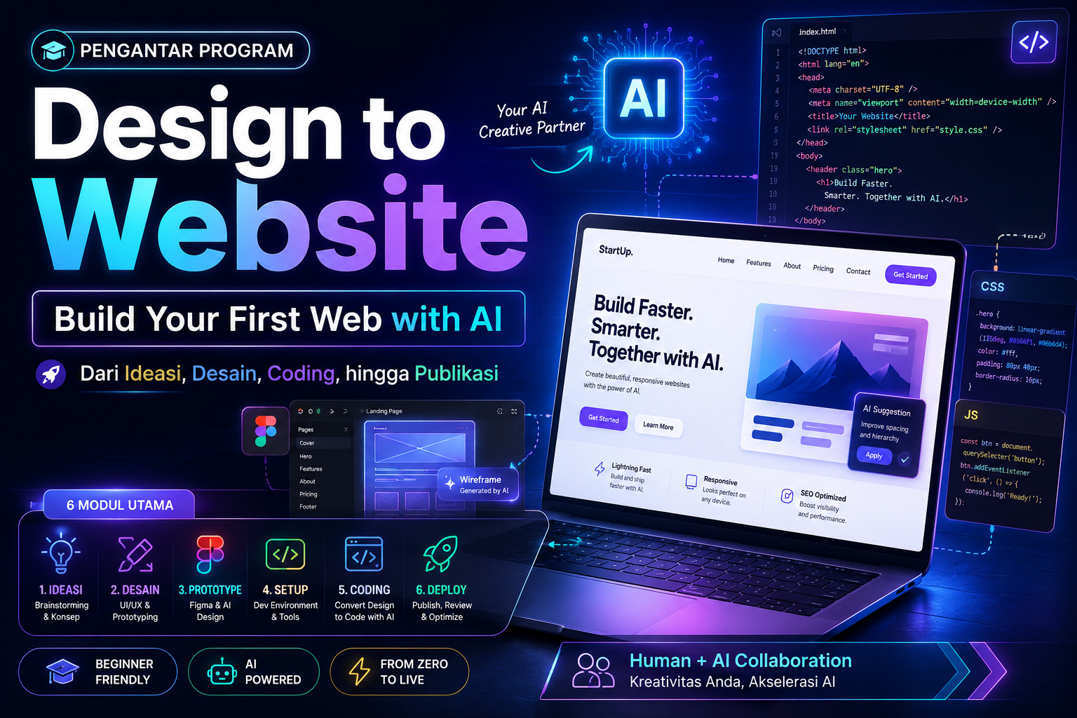 Design to Website: Build Your First Web with AI